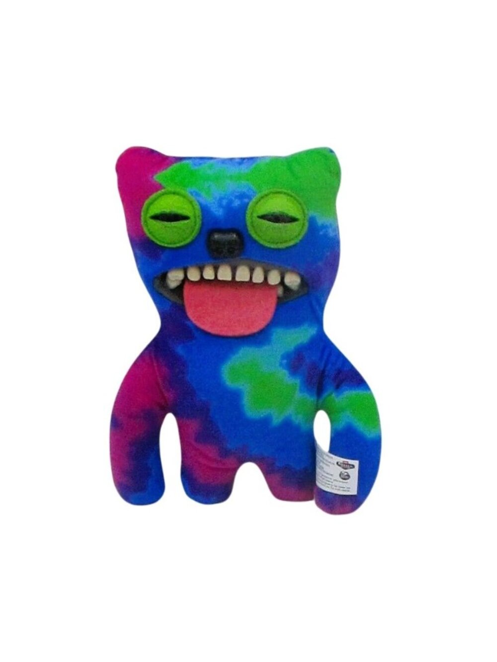 Fuggler Monster Plush Tie-Dye Rainbow Tongue By Spin Master 9" Funny Toy